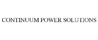 CONTINUUM POWER SOLUTIONS
