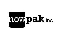 NOWPAK INC.