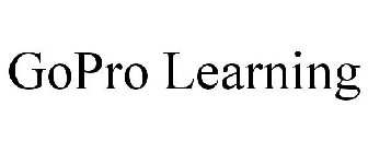 GOPRO LEARNING