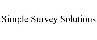SIMPLE SURVEY SOLUTIONS