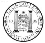 ELON COLLEGE LUMEN NORTH CAROLINA NUMEN 1889