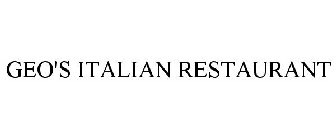 GEO'S ITALIAN RESTAURANT