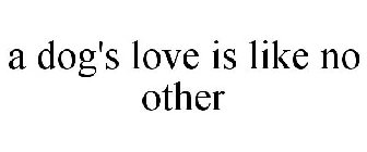 A DOG'S LOVE IS LIKE NO OTHER