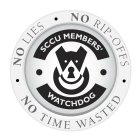 SCCU MEMBERS' WATCHDOG NO LIES NO RIP-OFFS NO TIME WASTED