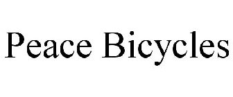 PEACE BICYCLES