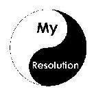 MY RESOLUTION