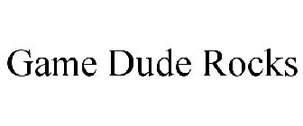 GAME DUDE ROCKS