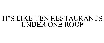 IT'S LIKE TEN RESTAURANTS UNDER ONE ROOF