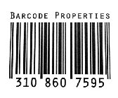 BARCODE PROPERTIES 310 860 7595