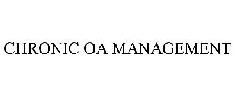 CHRONIC OA MANAGEMENT