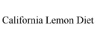 CALIFORNIA LEMON DIET