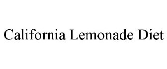 CALIFORNIA LEMONADE DIET