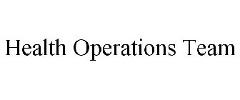 HEALTH OPERATIONS TEAM