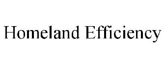HOMELAND EFFICIENCY