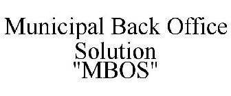MUNICIPAL BACK OFFICE SOLUTION 