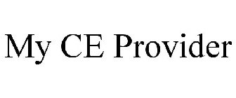 MY CE PROVIDER