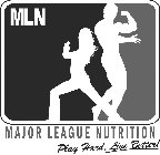 MLN MAJOR LEAGUE NUTRITION PLAY HARD, LIVE BETTER!