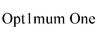 OPT1MUM ONE
