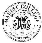 · MARIST COLLEGE · POUGHKEEPSIE, N.Y. ORARE ET LABORARE M 1929