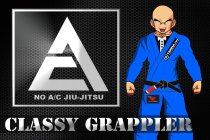 NO A/C JIU-JITSU, CLASSY GRAPPLER, TXMMA.COM, AND LETTER 'E' (FLAMING)