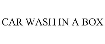 CAR WASH IN A BOX