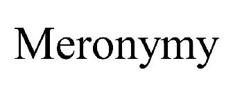 MERONYMY