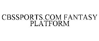 CBSSPORTS.COM FANTASY PLATFORM