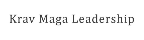 KRAV MAGA LEADERSHIP