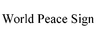 WORLD PEACE SIGN