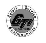 GTI SINCE 1946 SAFETY SERVICE SUSTAINABILITY