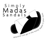 SIMPLY MADAS SANDALS WHEREVER YOU GO IN THE WORLD, MADAS IS YOUR STYLE.THE WORLD, MADAS IS YOUR STYLE.