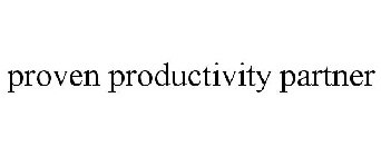 PROVEN PRODUCTIVITY PARTNER