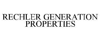 RECHLER GENERATION PROPERTIES