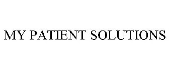 MY PATIENT SOLUTIONS