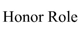 HONOR ROLE