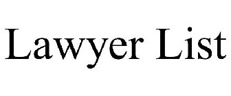 LAWYER LIST