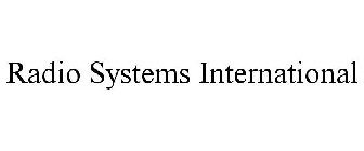 RADIO SYSTEMS INTERNATIONAL