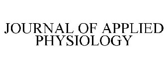JOURNAL OF APPLIED PHYSIOLOGY