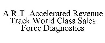A.R.T. ACCELERATED REVENUE TRACK WORLD CLASS SALES FORCE DIAGNOSTICS