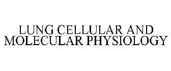 LUNG CELLULAR AND MOLECULAR PHYSIOLOGY