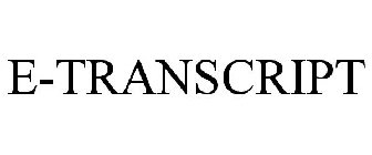 E-TRANSCRIPT