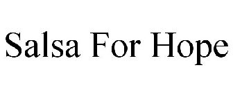 SALSA FOR HOPE