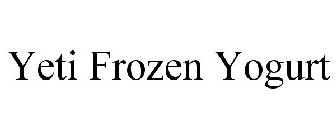 YETI FROZEN YOGURT