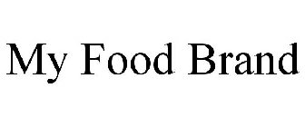 MY FOOD BRAND