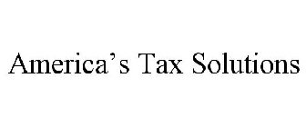 AMERICA'S TAX SOLUTIONS