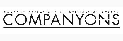 COMPANYONS COMPANY OPERATIONS & NOTIFICATION SYSTEM