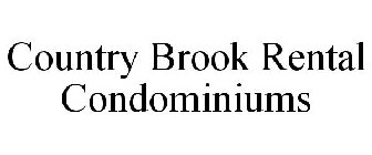 COUNTRY BROOK RENTAL CONDOMINIUMS