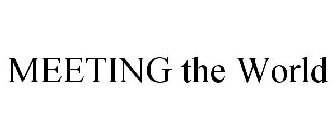 MEETING THE WORLD