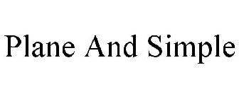 PLANE AND SIMPLE