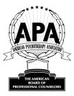 APA AMERICAN PSYCHOTHERAPY ASSOCIATION THE AMERICAN BOARD OF PROFESSIONAL COUNSELORS